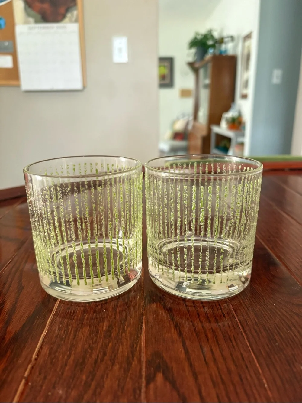 Vintage Mid Century Icicle Glasses